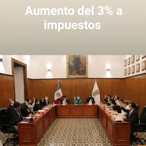 AYUNTAMIENTO #CHOLULA AUMENTA 3% LOS IMPUESTOS