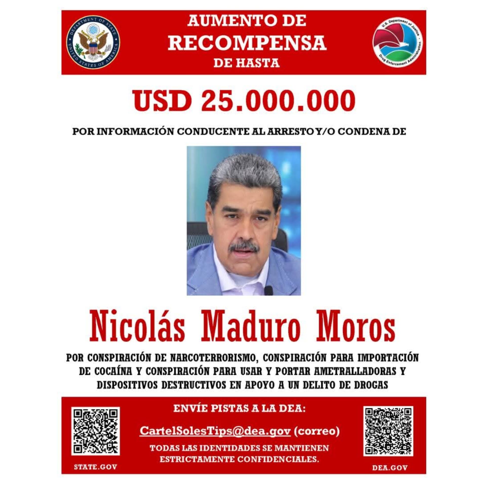 PRESIDENTE DE VENEZUELA ES EL LIDER DE CARTEL DE NARCOTRÁFICO
