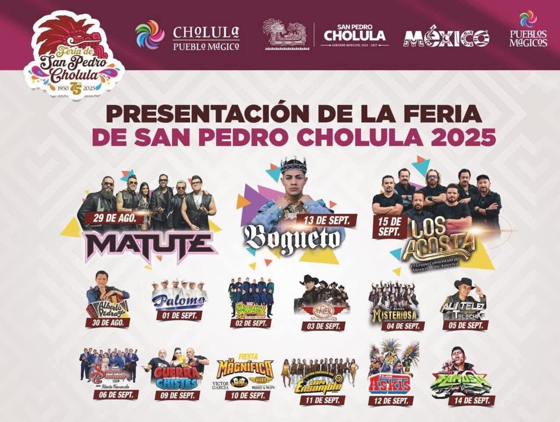 LA FERIA EN #CHOLULA COMIENZA EL 29 DE AGOSTO