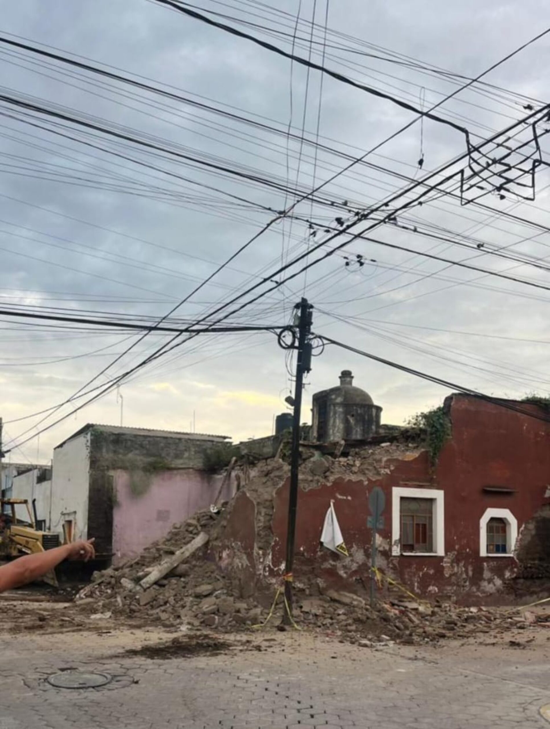 SE LE CAYÓ UNA BARDA ENCIMA