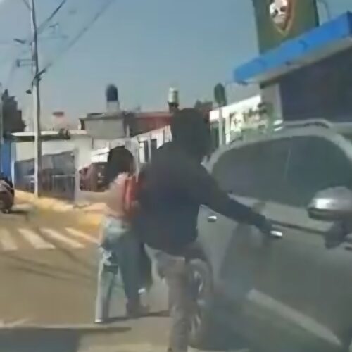 DELINCUENTES CASI SE LLEVAN A SU HIJO